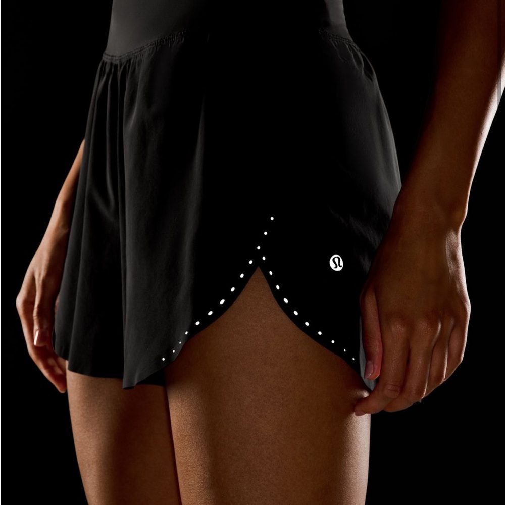 Lululemon Fast and Free Reflective High-Rise Classic-Fit Short - Black